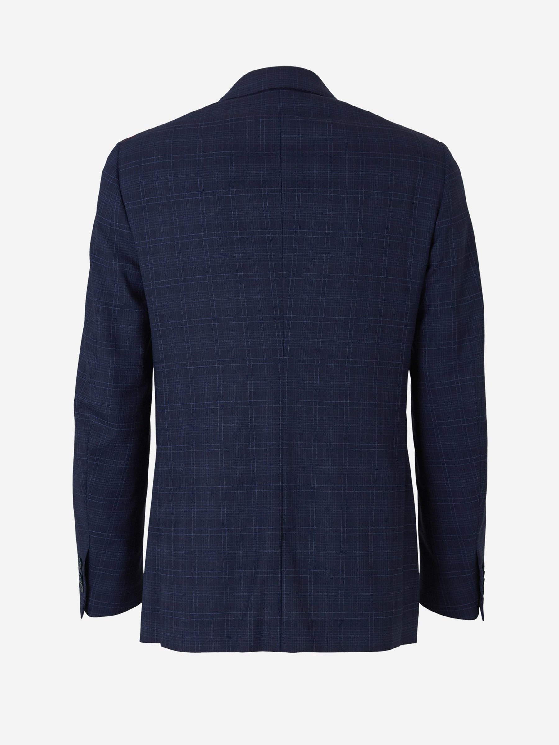 Outlet online Isaia Hombre Traje Cuadros Gregory color Azul Marino sku 312-002510 01 - Foto 3