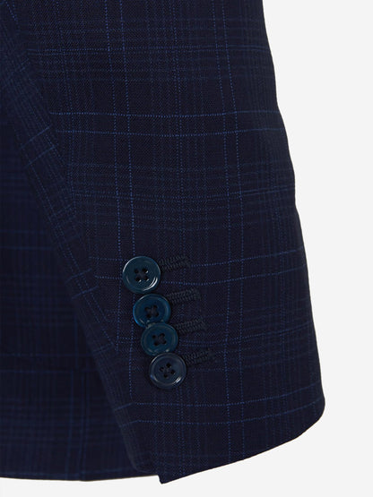 Outlet online Isaia Hombre Traje Cuadros Gregory color Azul Marino sku 312-002510 01 - Foto 6