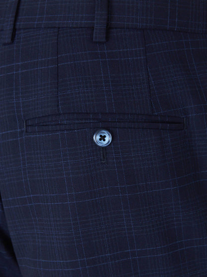 Outlet online Isaia Hombre Traje Cuadros Gregory color Azul Marino sku 312-002510 01 - Foto 10
