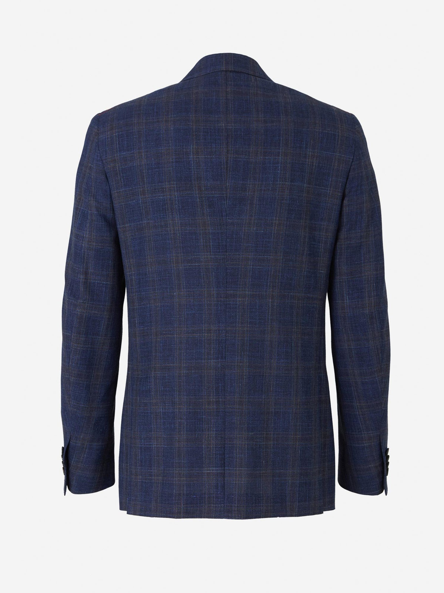 Outlet online Isaia Hombre Traje Cuadros Gregory color Azul Marino sku 312-002511 01 - Foto 3