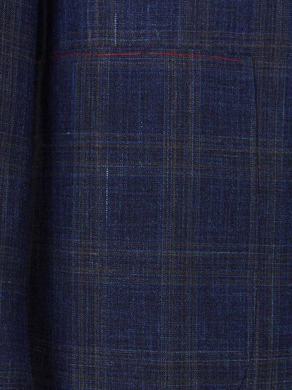 Outlet online Isaia Hombre Traje Cuadros Gregory color Azul Marino sku 312-002511 01 - Foto 5