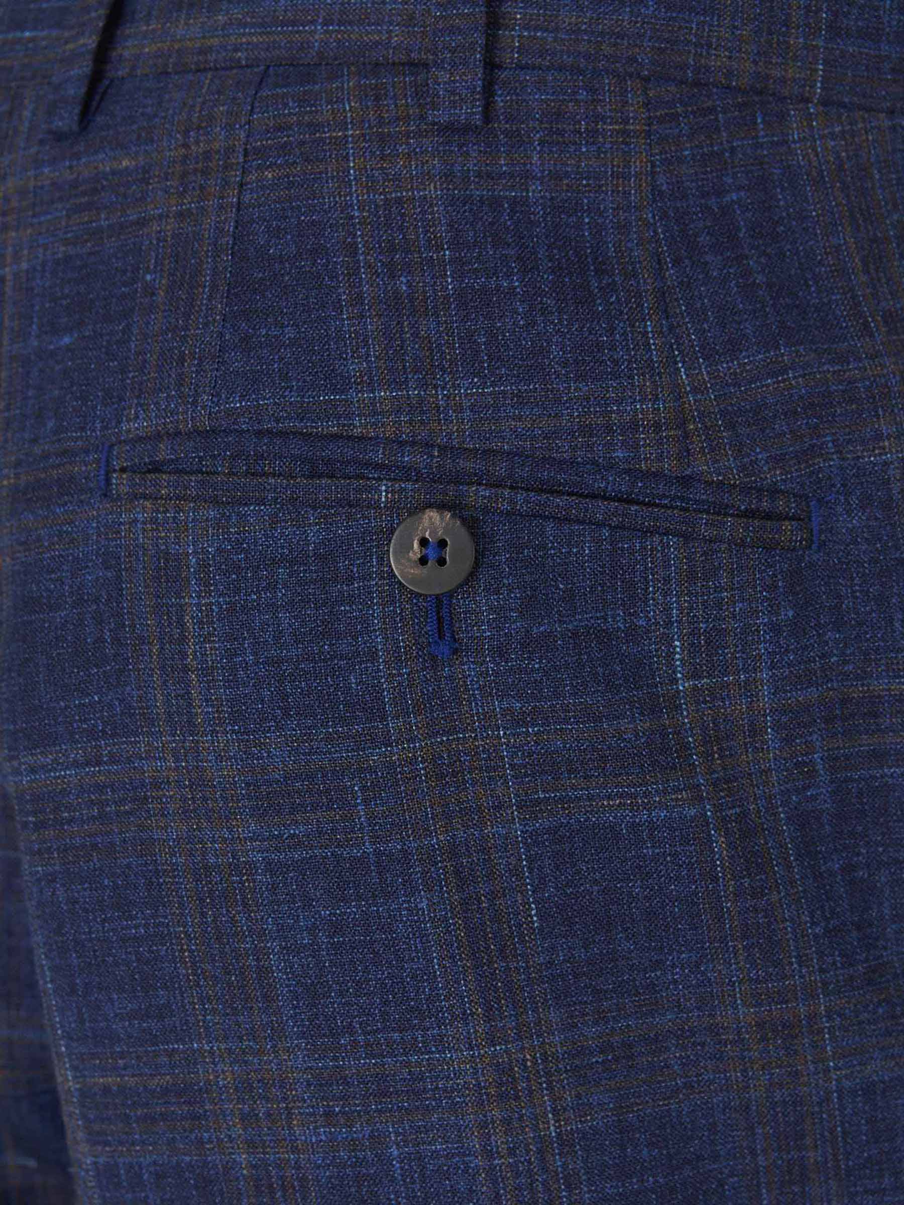 Outlet online Isaia Hombre Traje Cuadros Gregory color Azul Marino sku 312-002511 01 - Foto 10