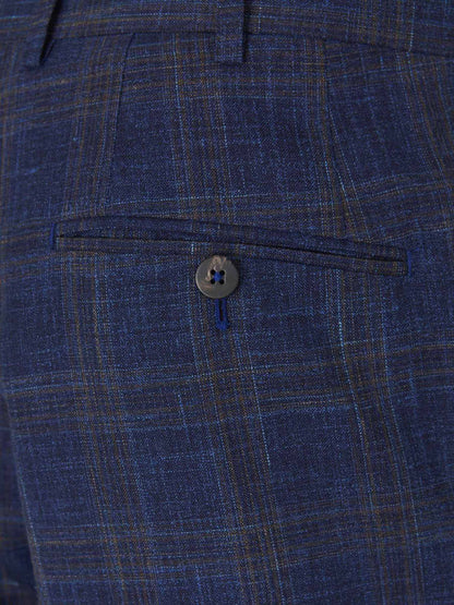 Outlet online Isaia Hombre Traje Cuadros Gregory color Azul Marino sku 312-002511 01 - Foto 10