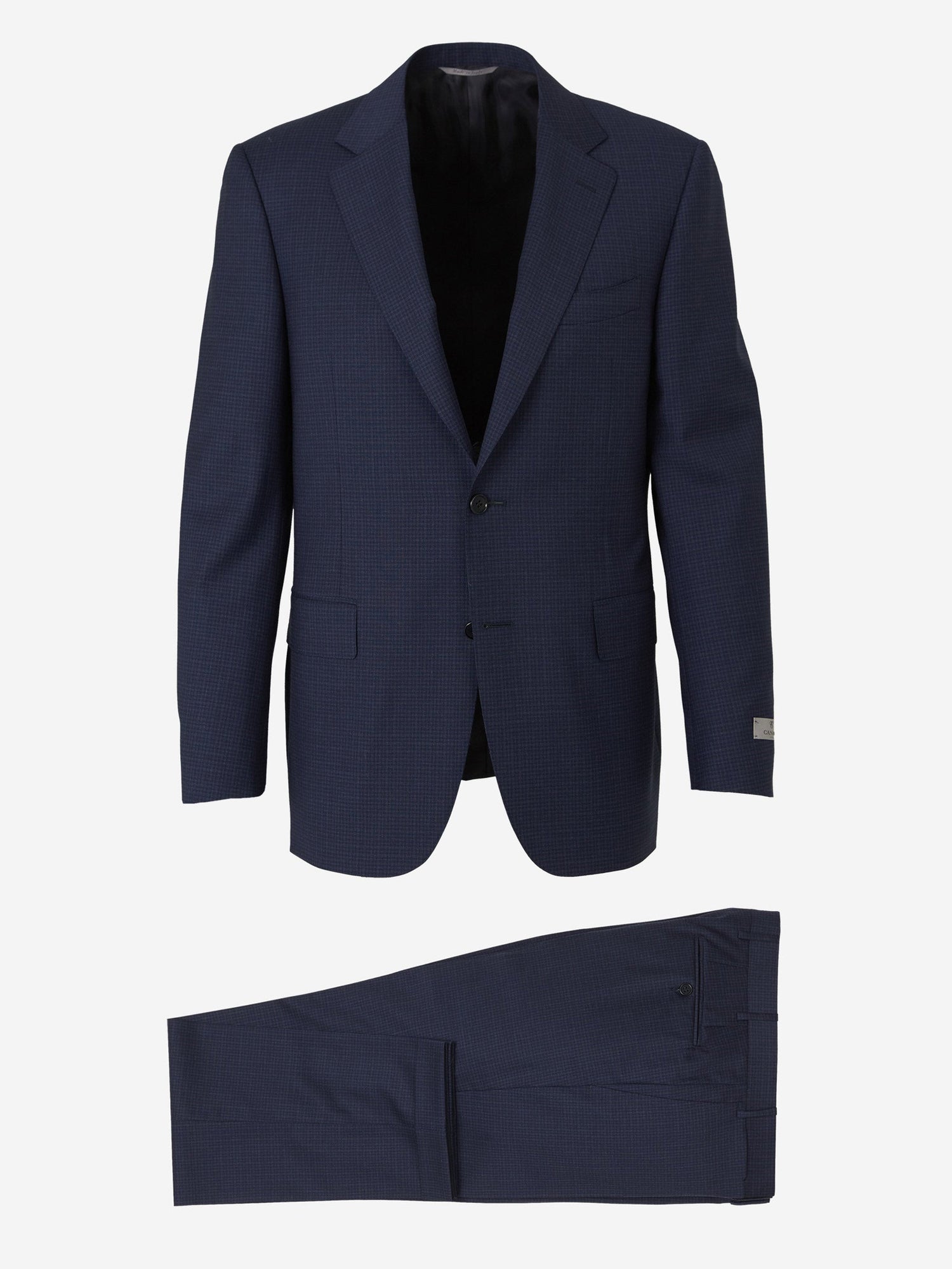 Outlet online Canali Hombre Traje Lana Cuadros color Azul Marino sku 312-002522 01 - Foto 1