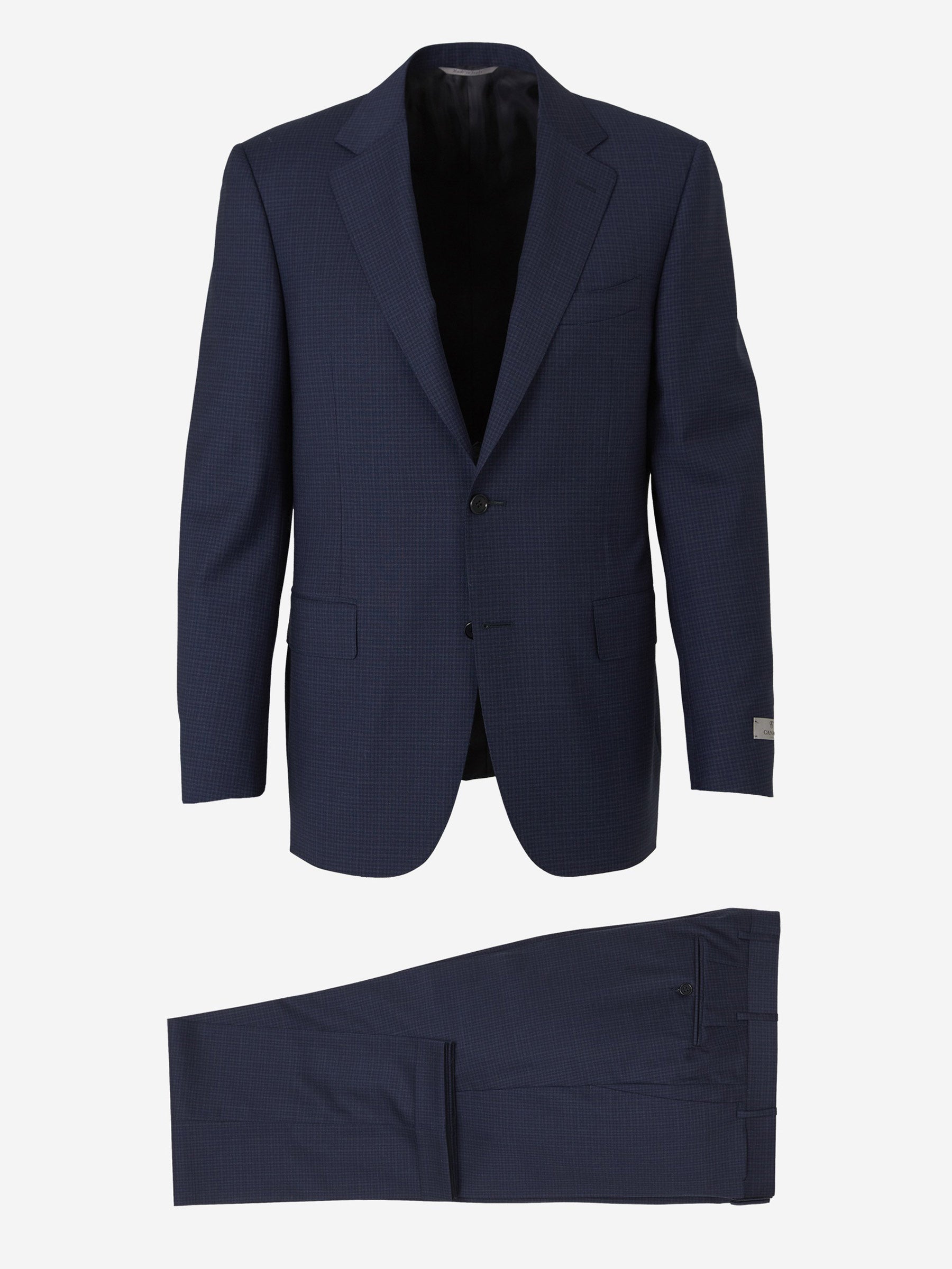 Outlet online Canali Hombre Traje Lana Cuadros color Azul Marino sku 312-002522 01 - Foto 1