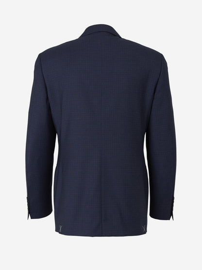 Outlet online Canali Hombre Traje Lana Cuadros color Azul Marino sku 312-002522 01 - Foto 3