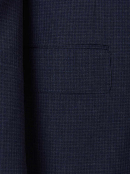 Outlet online Canali Hombre Traje Lana Cuadros color Azul Marino sku 312-002522 01 - Foto 5