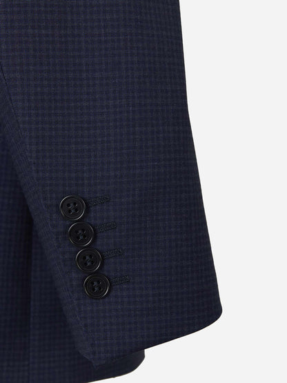 Outlet online Canali Hombre Traje Lana Cuadros color Azul Marino sku 312-002522 01 - Foto 6