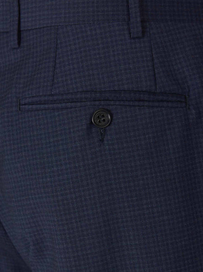 Outlet online Canali Hombre Traje Lana Cuadros color Azul Marino sku 312-002522 01 - Foto 10