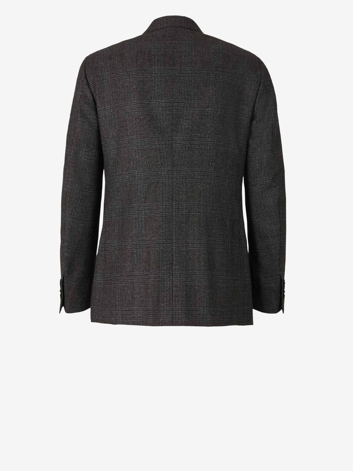 Outlet online Isaia Hombre Traje Motivo Cuadros color Gris Oscuro sku 312-002681 01 - Foto 3