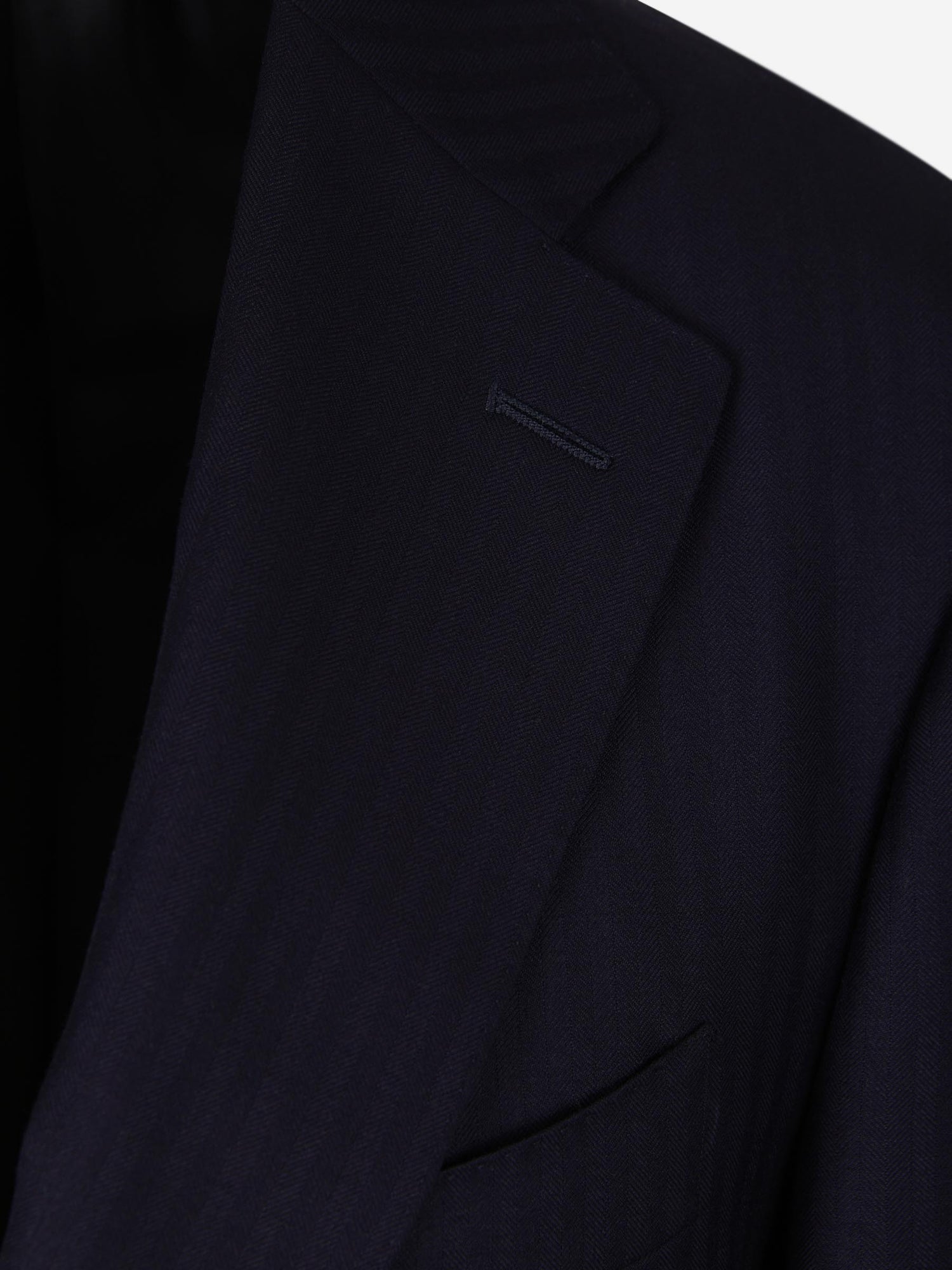 Outlet online Canali Hombre Traje Motivo Rayas Lana color Azul Noche sku 312-002710 01 - Foto 3