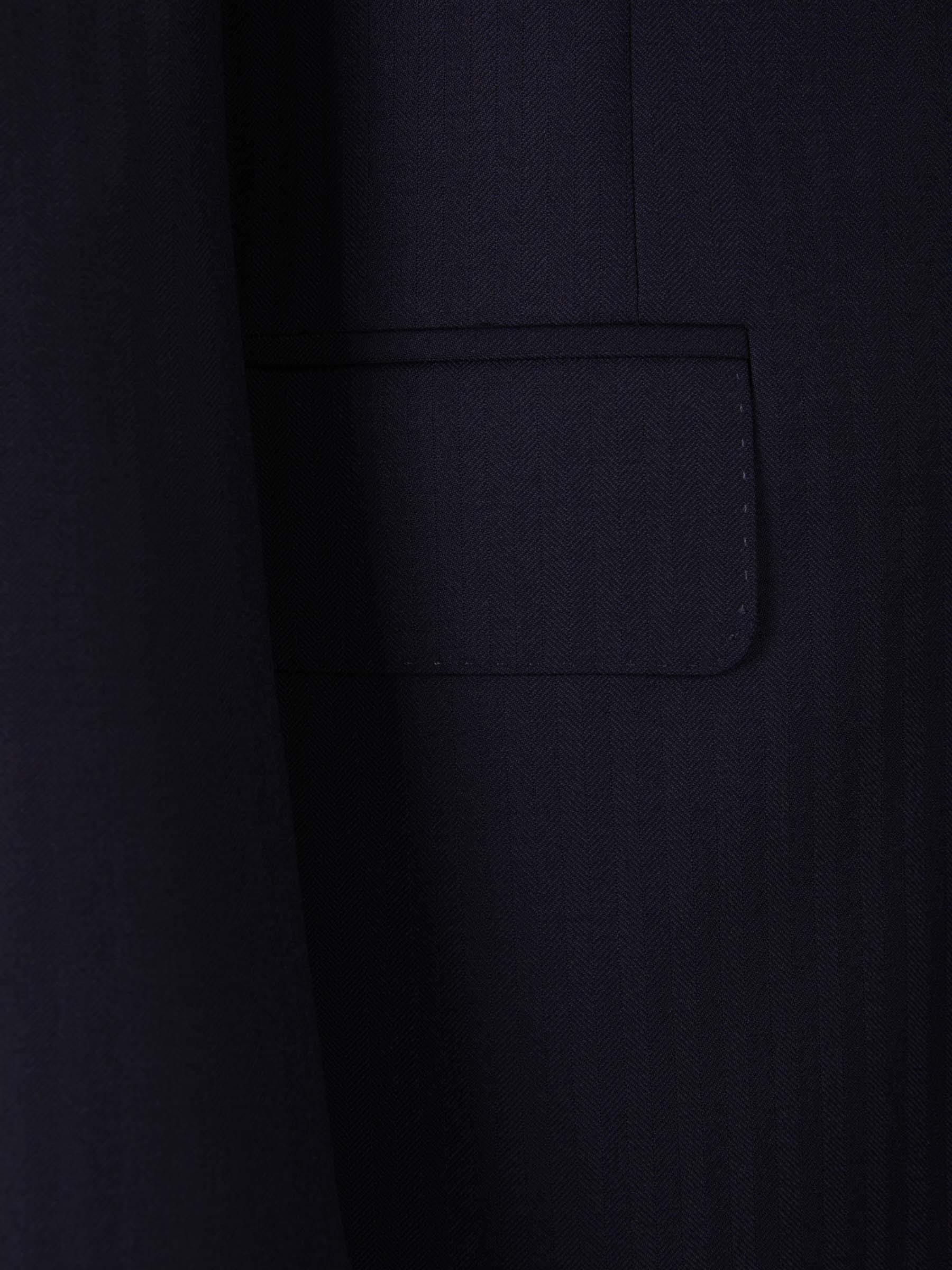 Outlet online Canali Hombre Traje Motivo Rayas Lana color Azul Noche sku 312-002710 01 - Foto 4