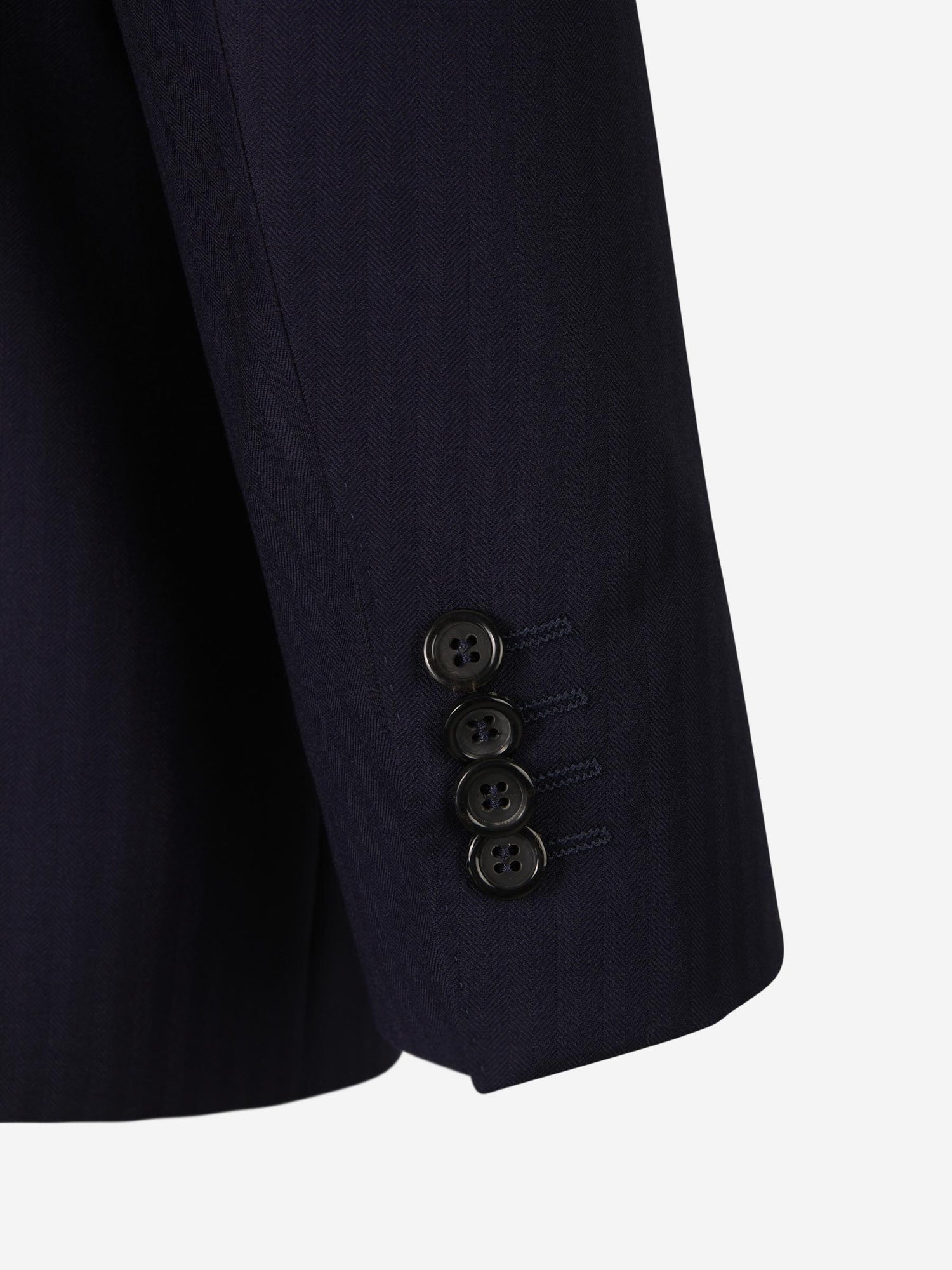 Outlet online Canali Hombre Traje Motivo Rayas Lana color Azul Noche sku 312-002710 01 - Foto 5