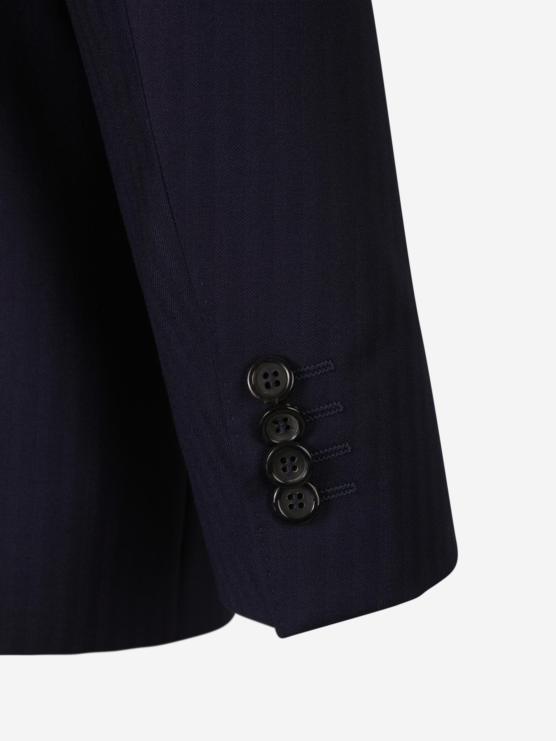 Outlet online Canali Hombre Traje Motivo Rayas Lana color Azul Noche sku 312-002710 01 - Foto 5