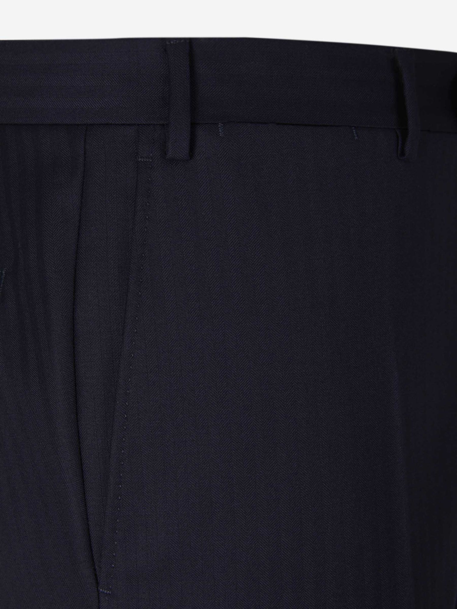 Outlet online Canali Hombre Traje Motivo Rayas Lana color Azul Noche sku 312-002710 01 - Foto 8