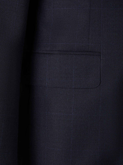 Outlet online Canali Hombre Traje Motivo Cuadros Lana color Gris Oscuro sku 312-002712 01 - Foto 4