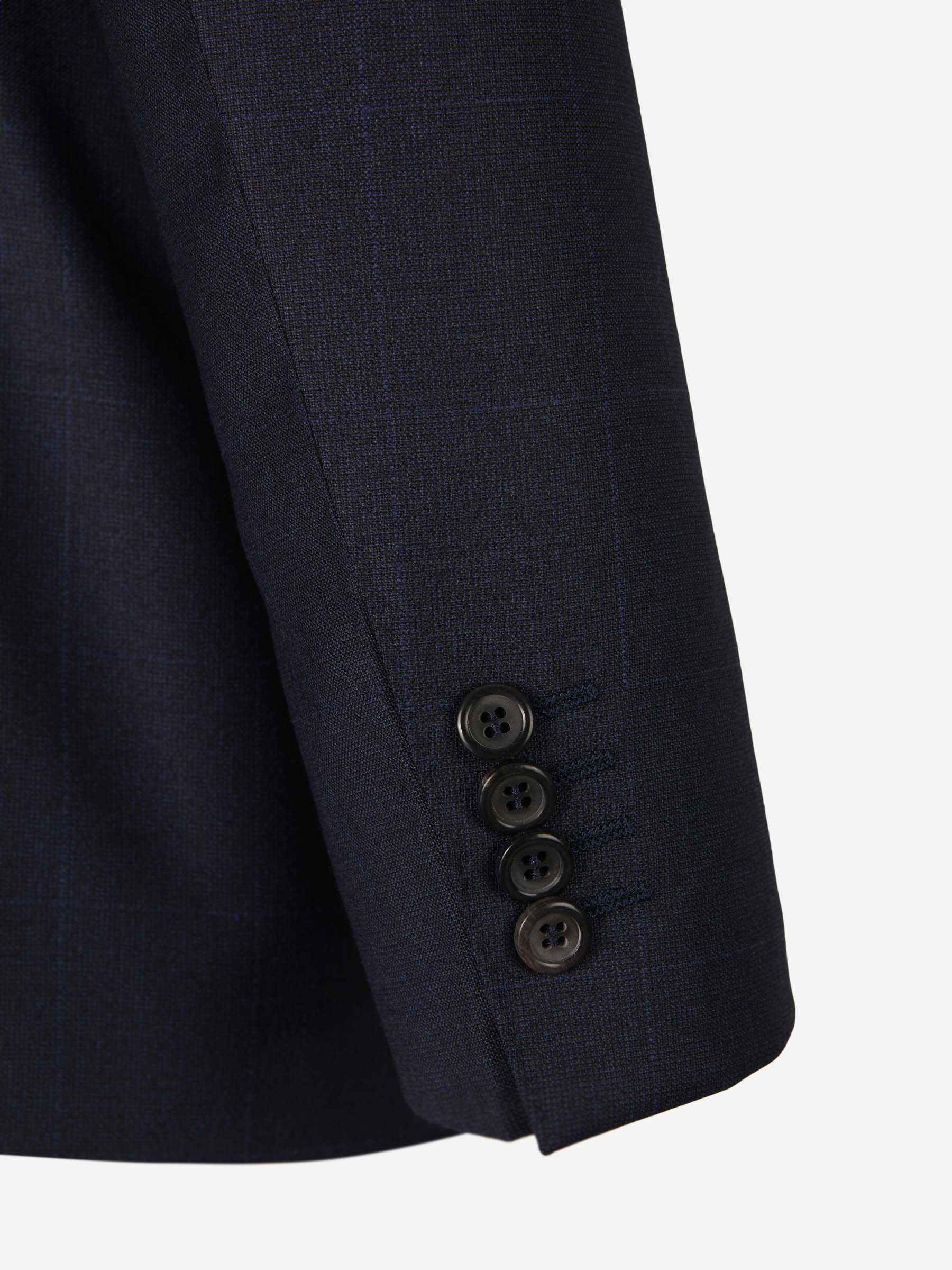 Outlet online Canali Hombre Traje Motivo Cuadros Lana color Gris Oscuro sku 312-002712 01 - Foto 5