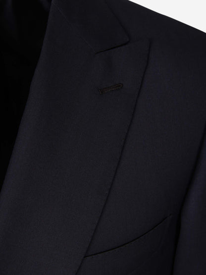 Outlet online Brioni Hombre Traje Lana y Seda color Azul Noche sku 312-002733 01 - Foto 3