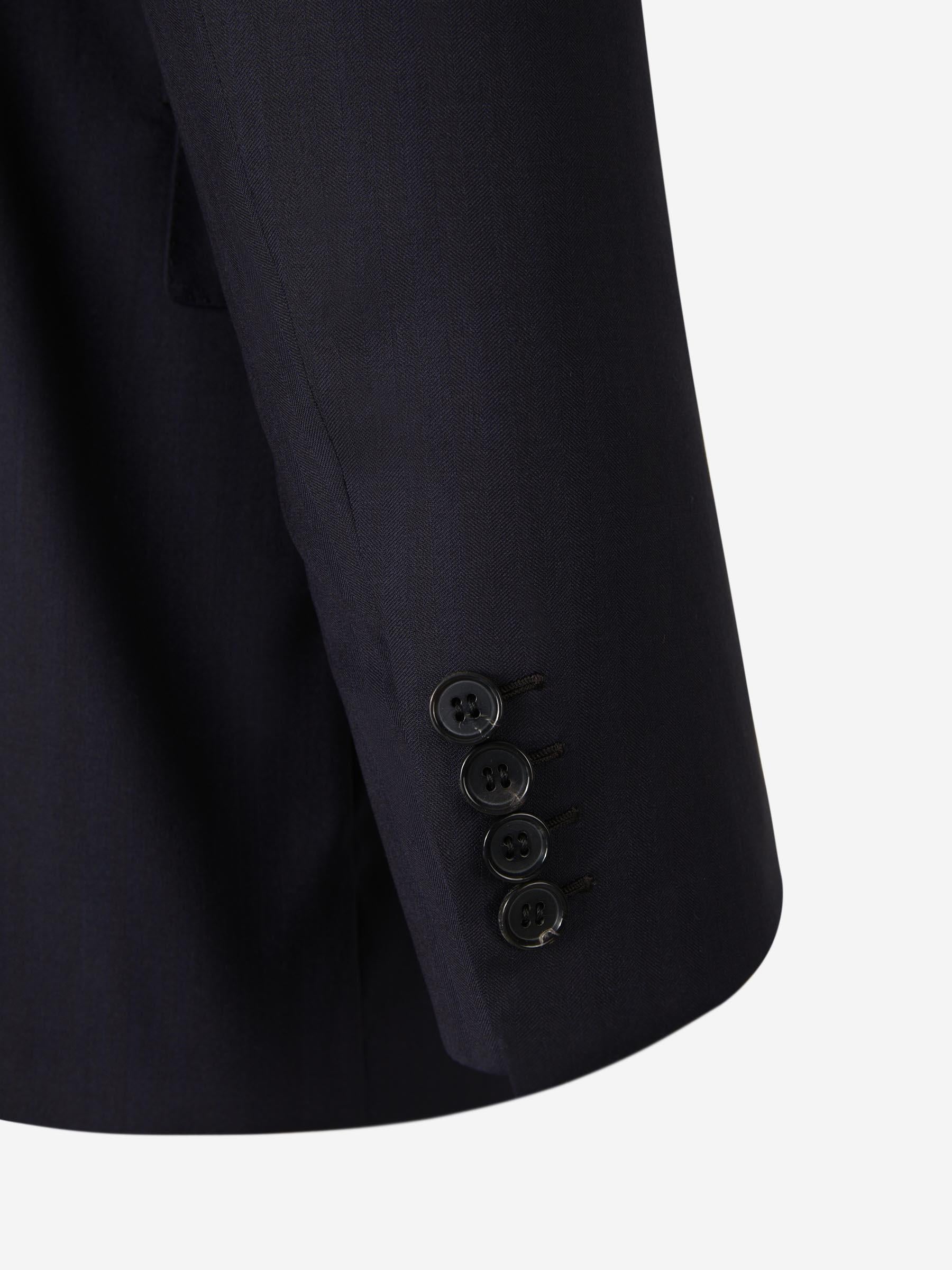 Outlet online Brioni Hombre Traje Lana y Seda color Azul Noche sku 312-002733 01 - Foto 4