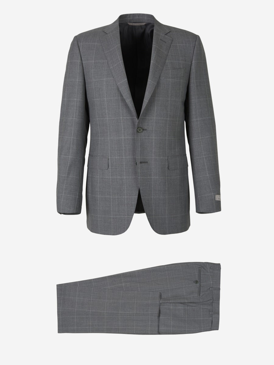 Outlet online Canali Hombre Traje Motivo Cuadros color Gris Claro sku 312-002734 01 - Foto 1