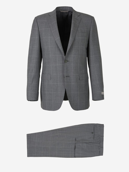 Outlet online Canali Hombre Traje Motivo Cuadros color Gris Claro sku 312-002734 01 - Foto 1