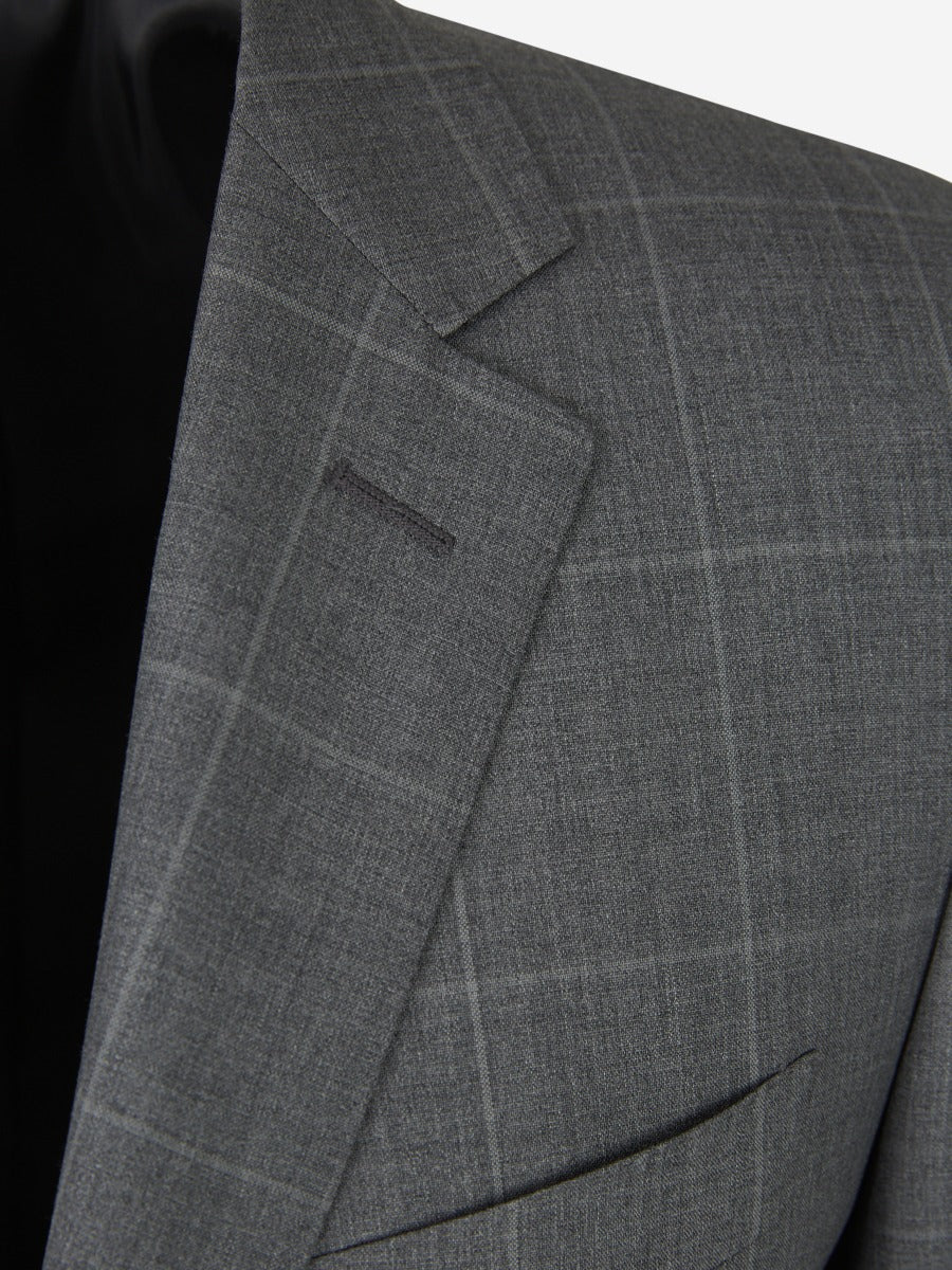 Outlet online Canali Hombre Traje Motivo Cuadros color Gris Claro sku 312-002734 01 - Foto 4