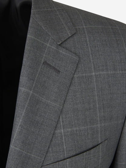 Outlet online Canali Hombre Traje Motivo Cuadros color Gris Claro sku 312-002734 01 - Foto 4