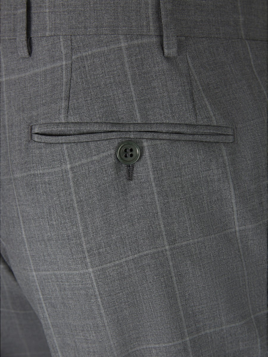 Outlet online Canali Hombre Traje Motivo Cuadros color Gris Claro sku 312-002734 01 - Foto 10