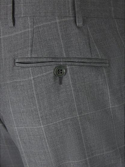 Outlet online Canali Hombre Traje Motivo Cuadros color Gris Claro sku 312-002734 01 - Foto 10