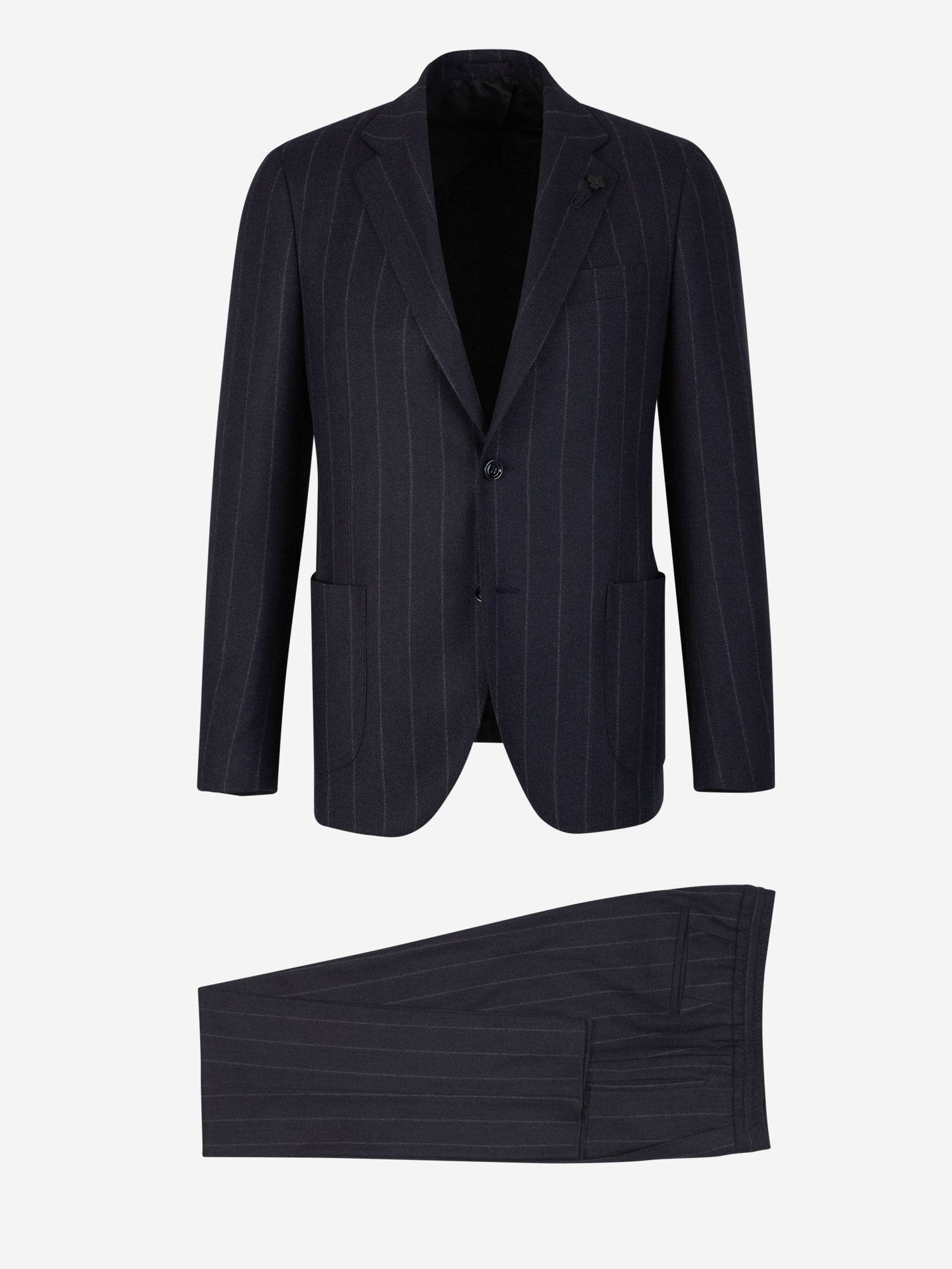 Outlet online Lardini Hombre Traje Motivo Rayas color Gris Piedra sku 312-002749 02 - Foto 1