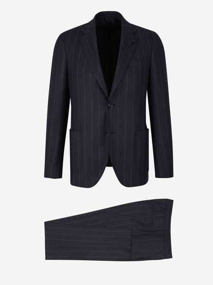 Outlet online Lardini Hombre Traje Motivo Rayas color Gris Piedra sku 312-002749 02 - Foto 1