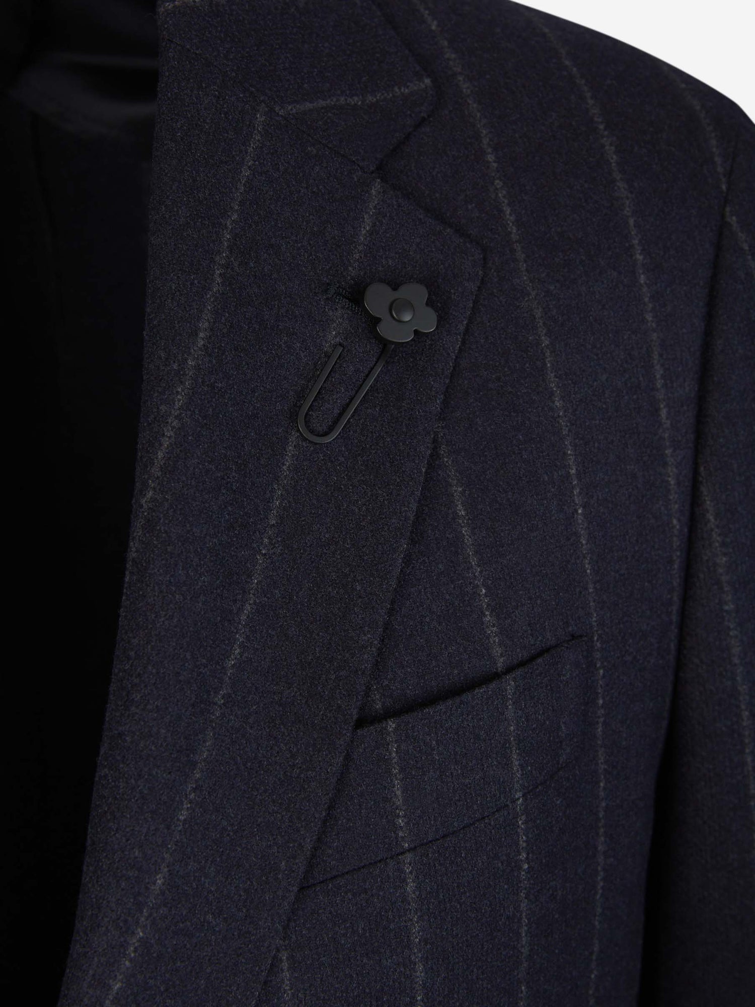 Outlet online Lardini Hombre Traje Motivo Rayas color Azul Noche sku 312-002749 01 - Foto 3