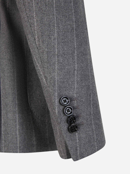 Outlet online Lardini Hombre Traje Motivo Rayas color Gris Piedra sku 312-002749 02 - Foto 14
