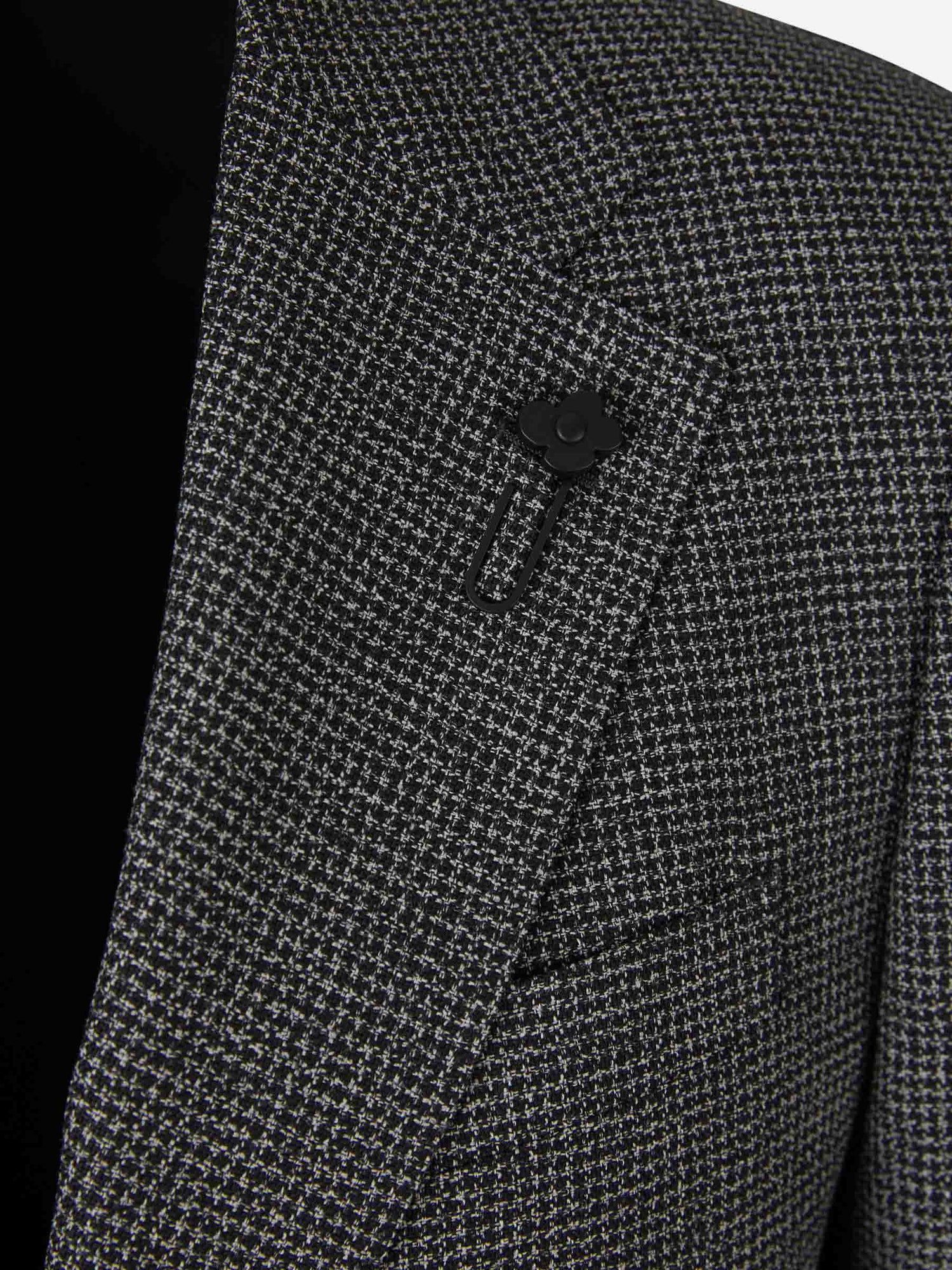 Outlet online Lardini Hombre Traje Punto Lana color Gris Oscuro sku 312-002750 01 - Foto 3