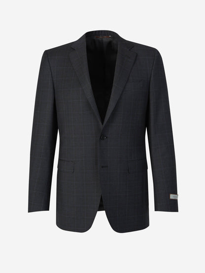 Outlet online Canali Hombre Traje Clásico Lana color Azul Noche sku 312-002766 01 - Foto 2
