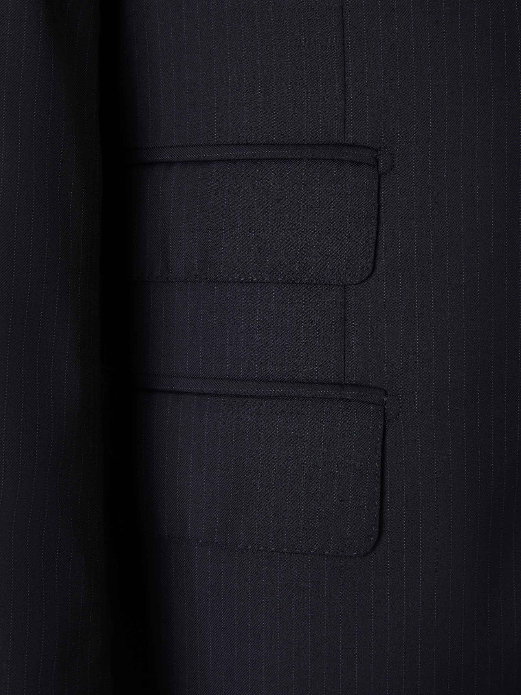 Outlet online Isaia Hombre Traje Gregory Rayas color Azul Marino sku 312-002771 01 - Foto 4