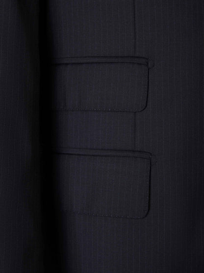 Outlet online Isaia Hombre Traje Gregory Rayas color Azul Marino sku 312-002771 01 - Foto 4