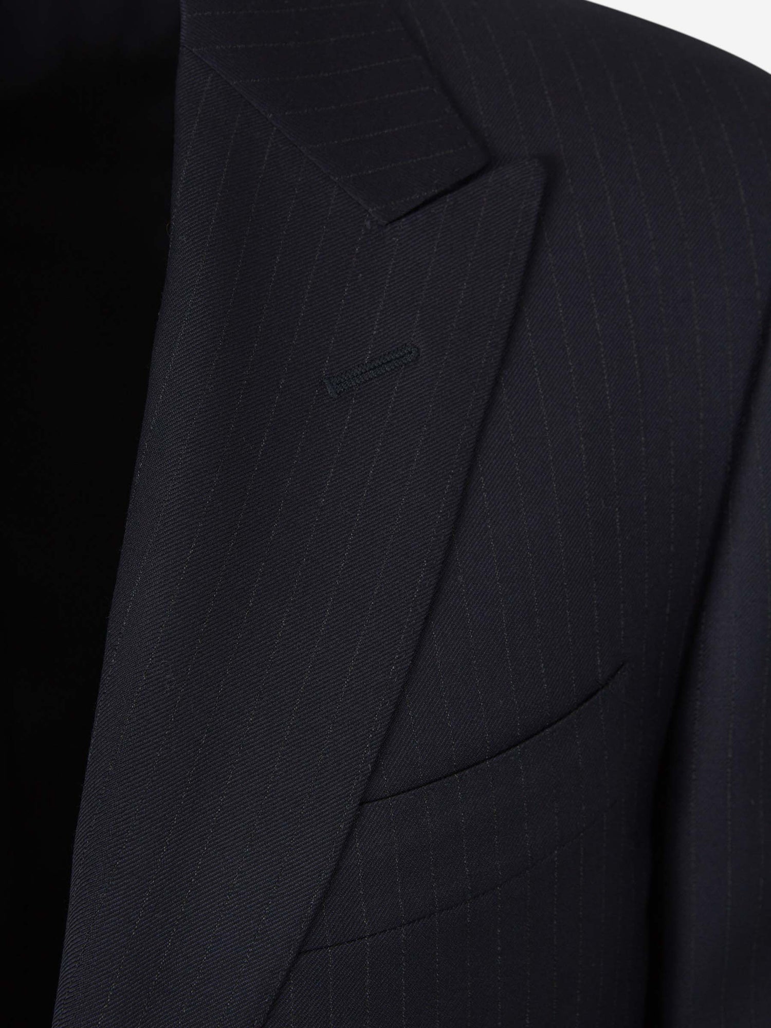 Outlet online Canali Hombre Traje Motivo Rayas Lana color Azul Noche sku 312-002826 01 - Foto 3