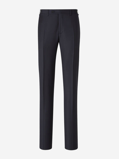 Outlet online Canali Hombre Traje Motivo Rayas Lana color Azul Noche sku 312-002826 01 - Foto 6