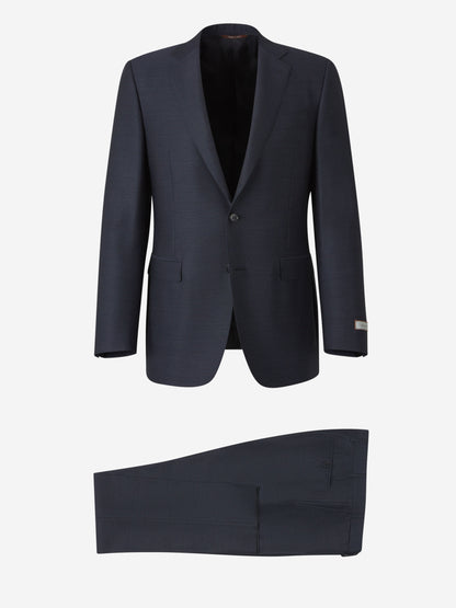 Outlet online Canali Hombre Traje Lana Jaspeado color Azul Noche sku 312-002829 01 - Foto 1