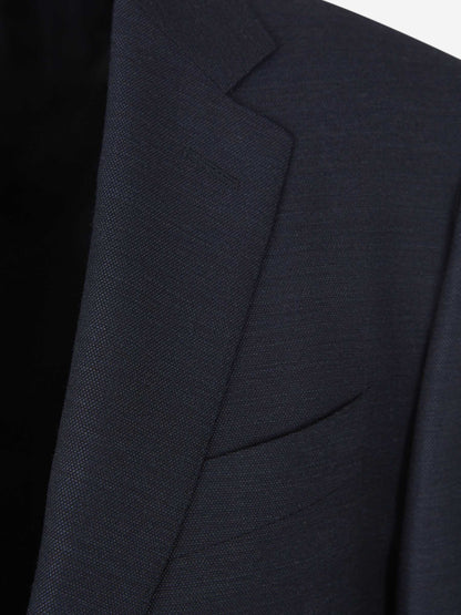 Outlet online Canali Hombre Traje Lana Jaspeado color Azul Noche sku 312-002829 01 - Foto 3
