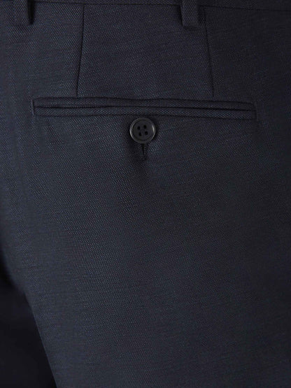 Outlet online Canali Hombre Traje Lana Jaspeado color Azul Noche sku 312-002829 01 - Foto 9