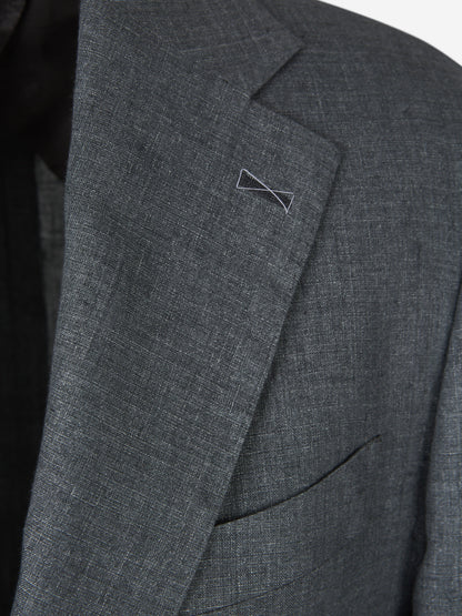 Outlet online Santa Eulalia Hombre Traje Liso Lino color Gris Piedra sku 312-002842 01 - Foto 3