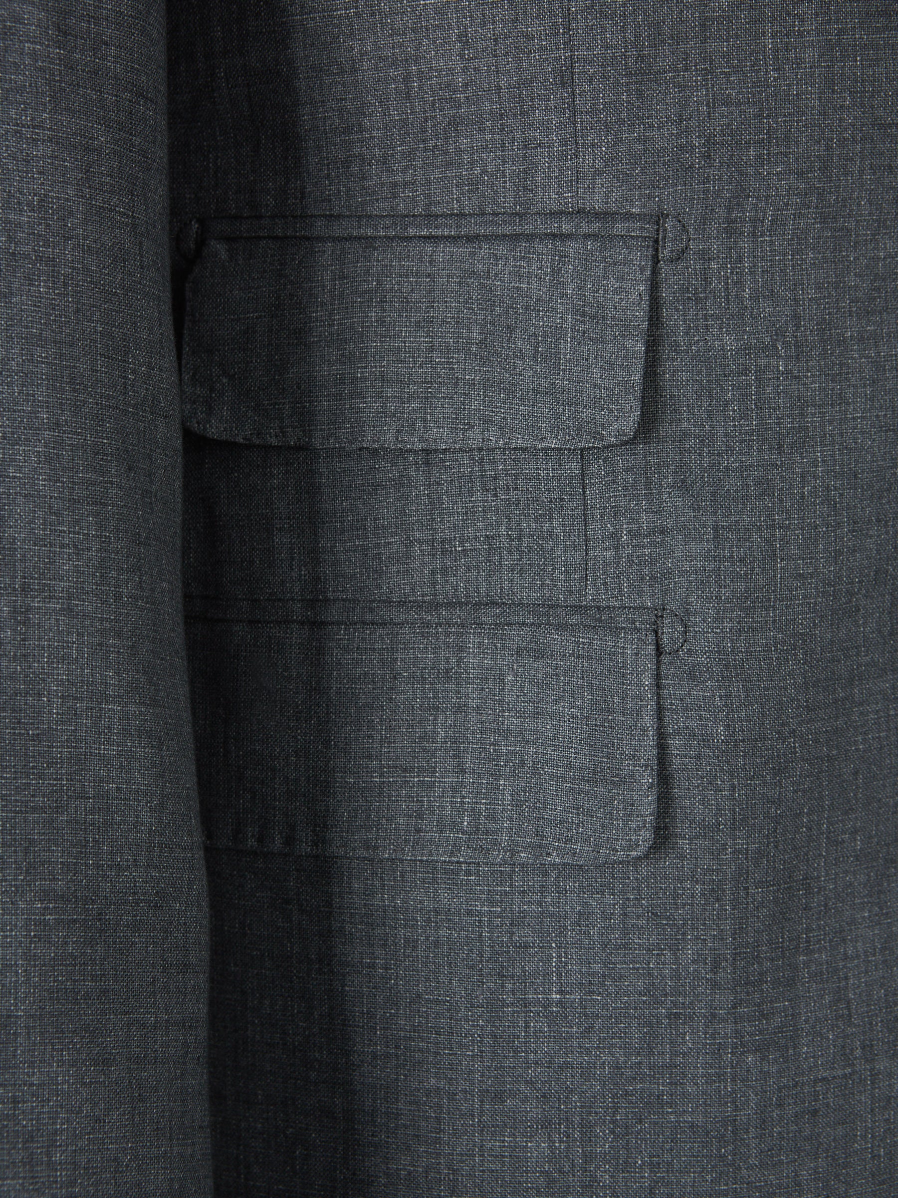 Outlet online Santa Eulalia Hombre Traje Liso Lino color Gris Piedra sku 312-002842 01 - Foto 4