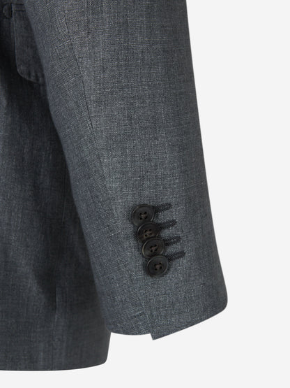 Outlet online Santa Eulalia Hombre Traje Liso Lino color Gris Piedra sku 312-002842 01 - Foto 5