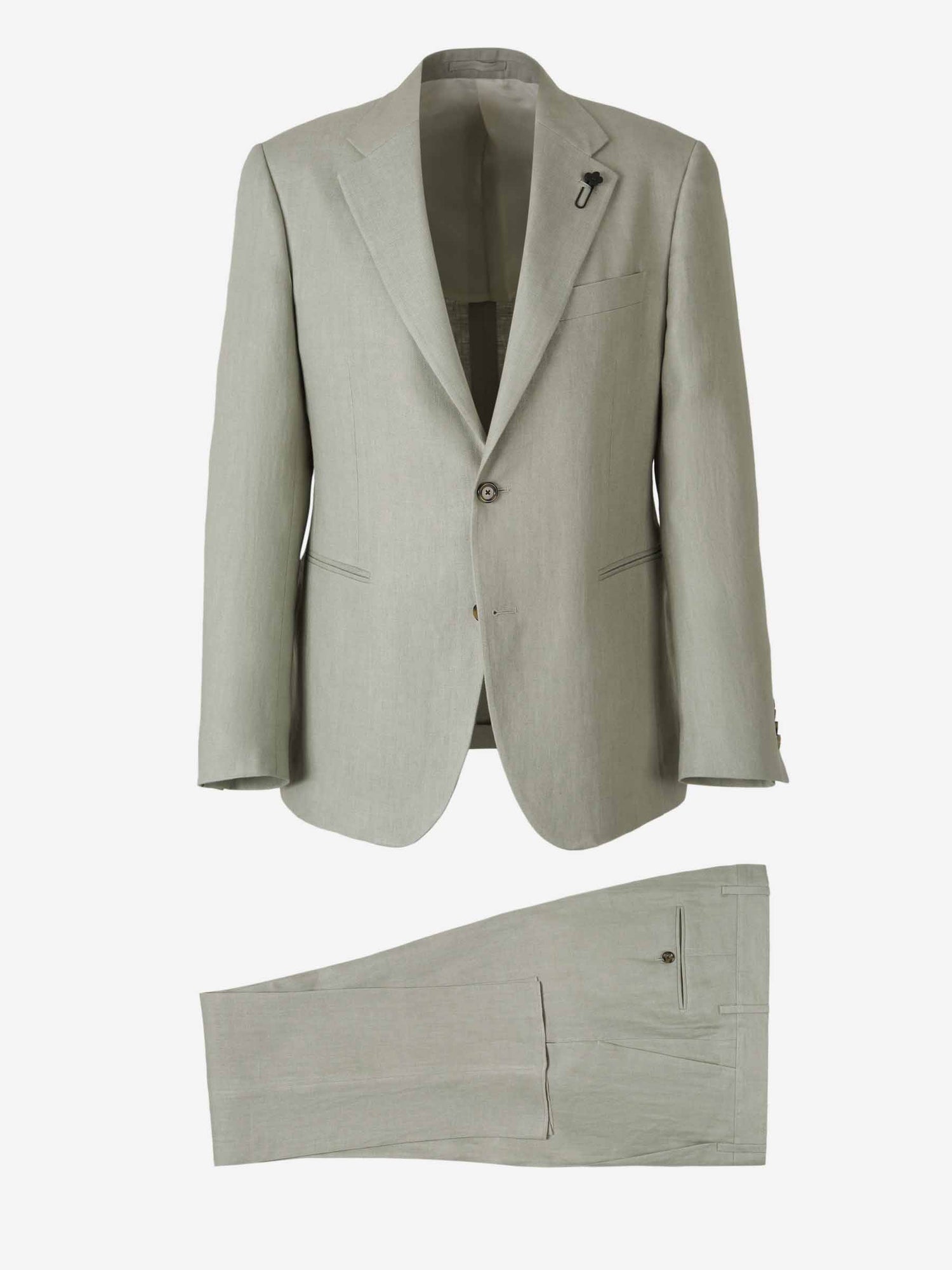 Outlet online Lardini Hombre Traje Recto Lino color Verde Manzana sku 312-002845 01 - Foto 1