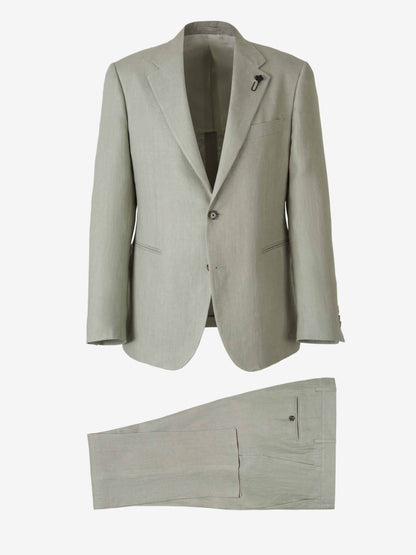 Outlet online Lardini Hombre Traje Recto Lino color Verde Manzana sku 312-002845 01 - Foto 1
