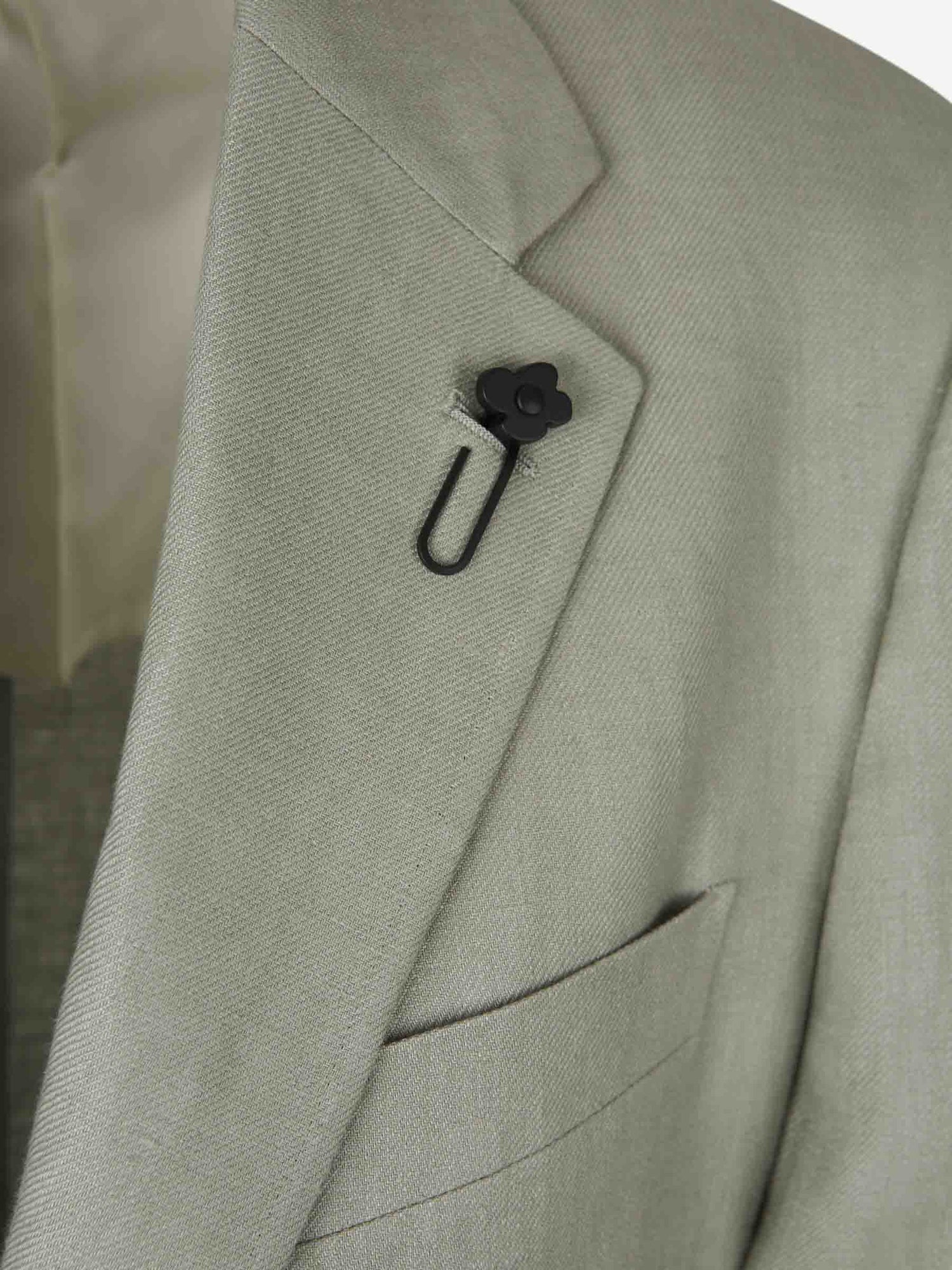 Outlet online Lardini Hombre Traje Recto Lino color Verde Manzana sku 312-002845 01 - Foto 3