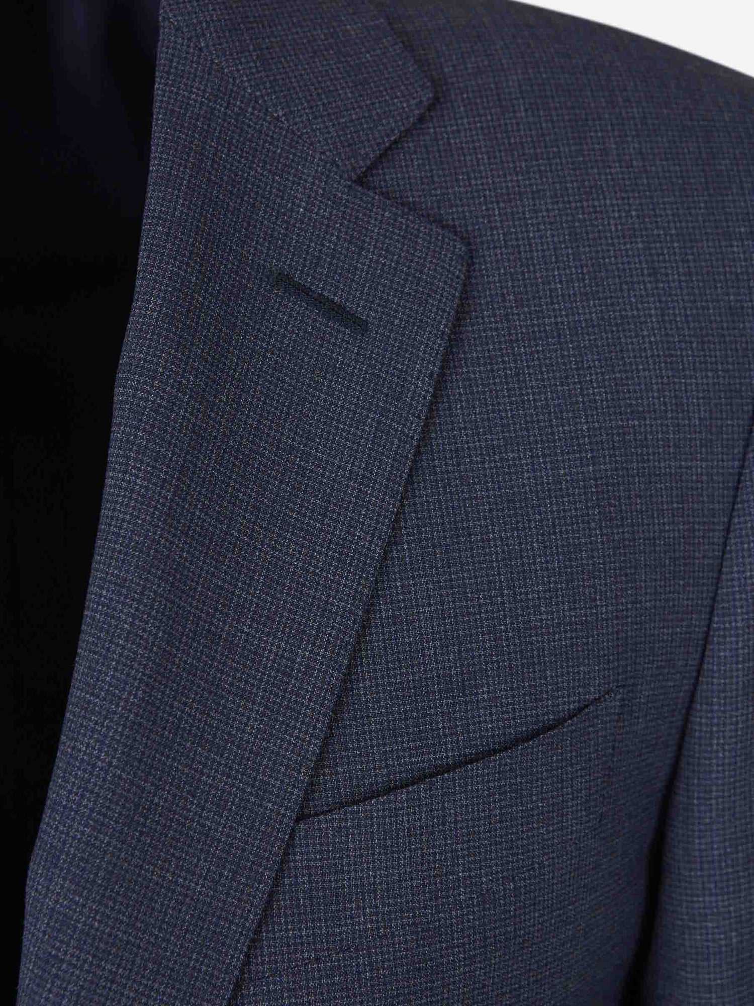 Canali Hombre Barcelona Traje Jaspeado Lana color Azul Marino sku 312-002852 01 - Foto 3