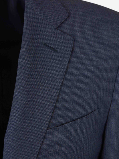 Canali Hombre Barcelona Traje Jaspeado Lana color Azul Marino sku 312-002852 01 - Foto 3